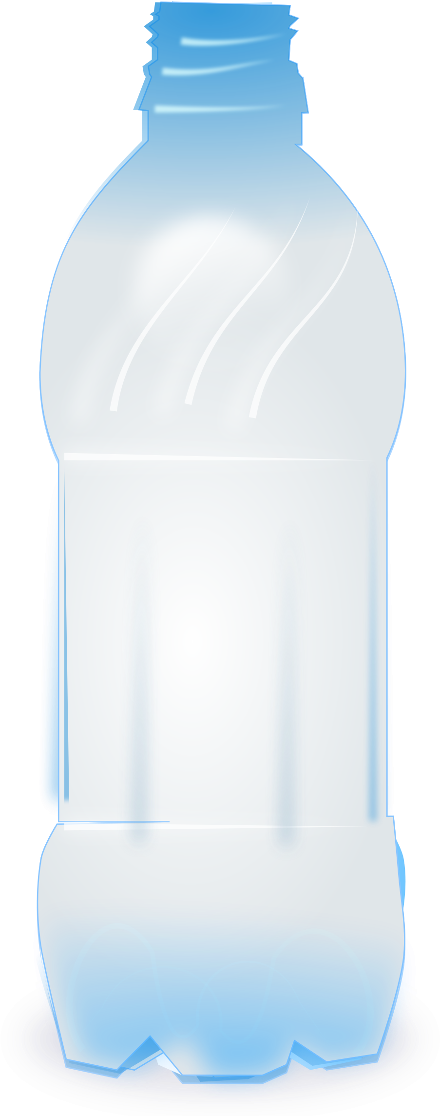A White Plastic Bottle With A Black Background