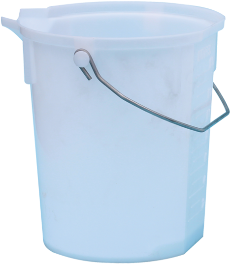 A White Bucket With A Handle