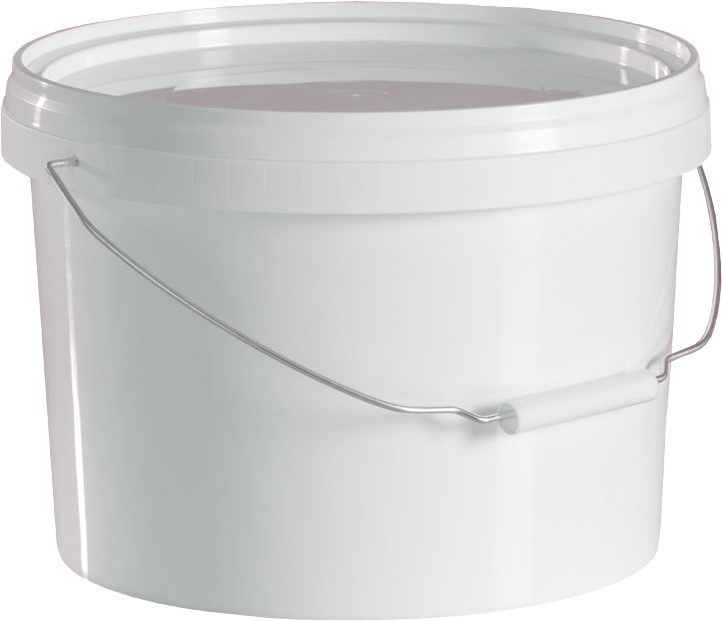 A White Bucket With A Handle