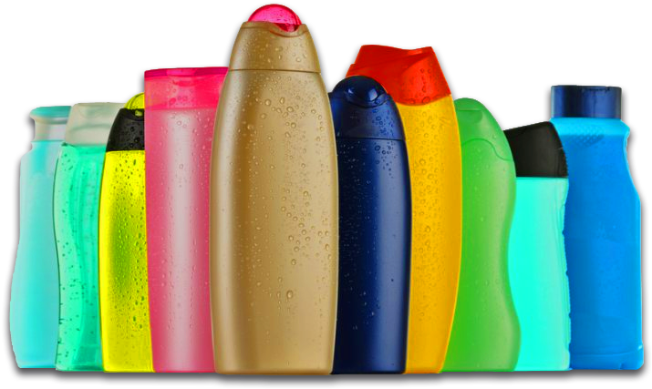 A Group Of Colorful Bottles