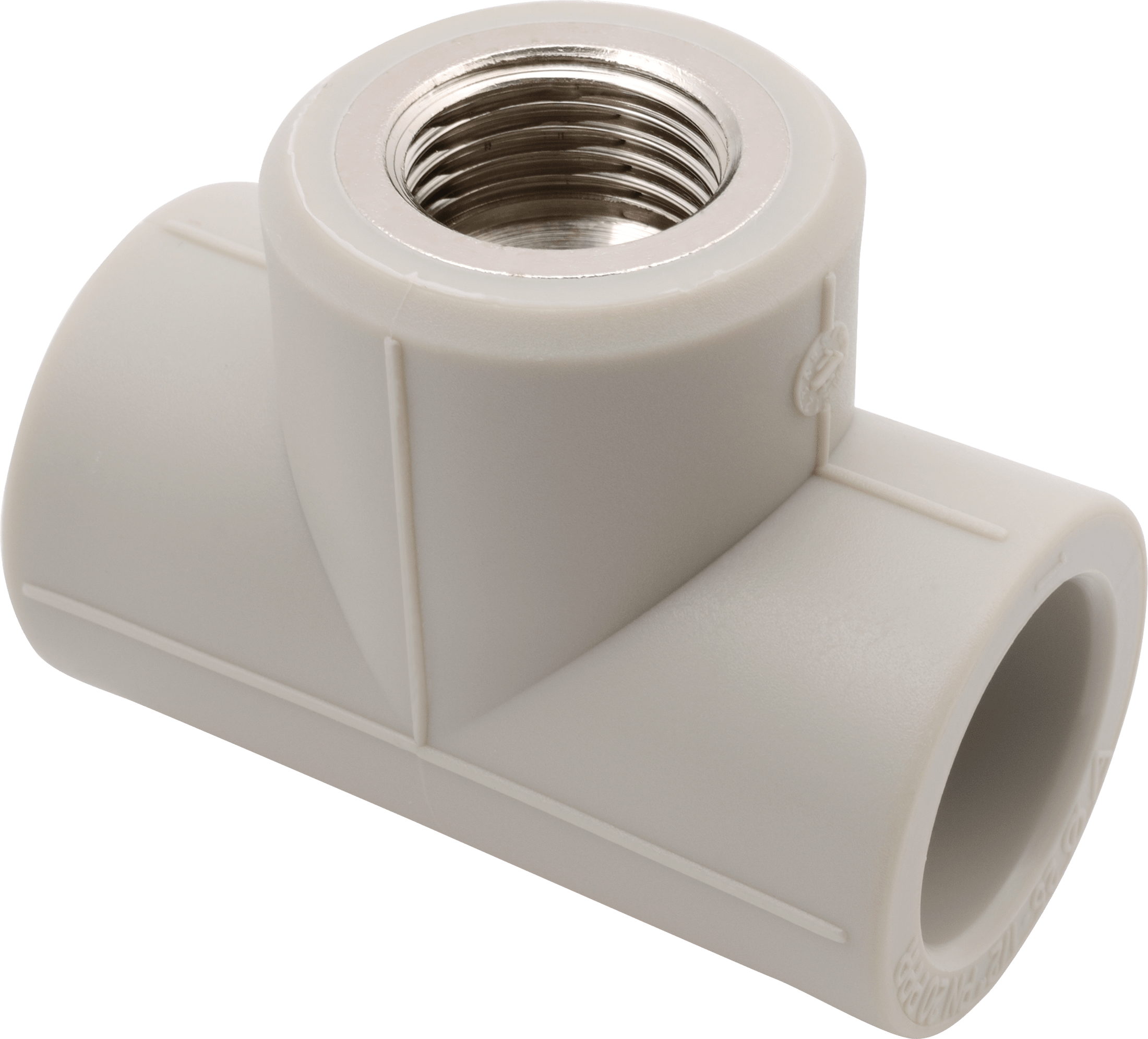 A White Plastic Pipe Fitting