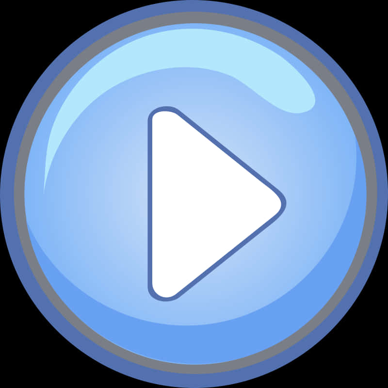 A Blue Button With A White Arrow