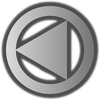 A White Triangle In A Circle