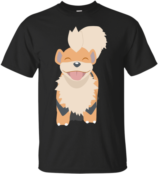 A Black Shirt With A Cartoon Of A Dog