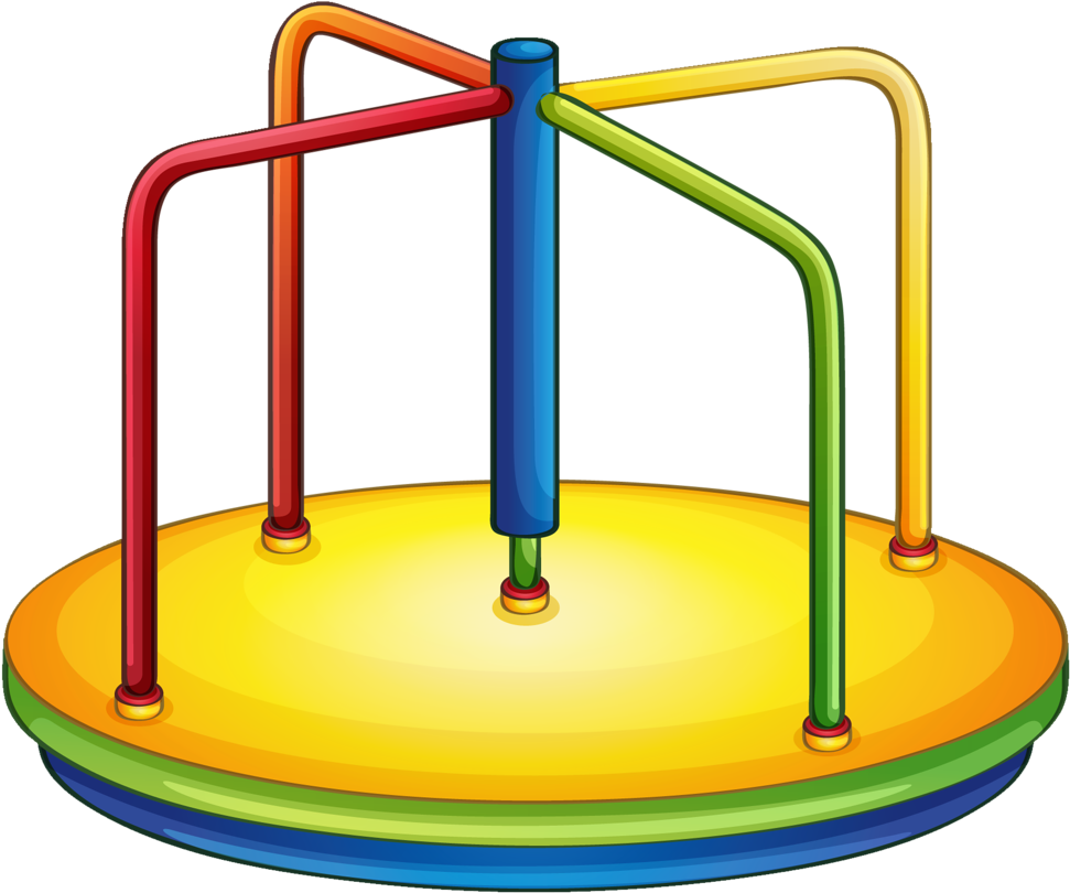 A Colorful Carousel With Colorful Tubes