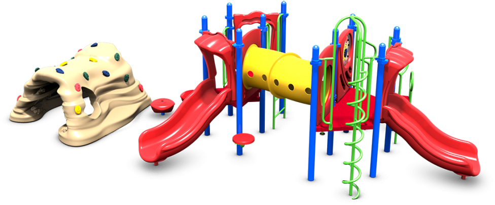 A Playground With A Slide