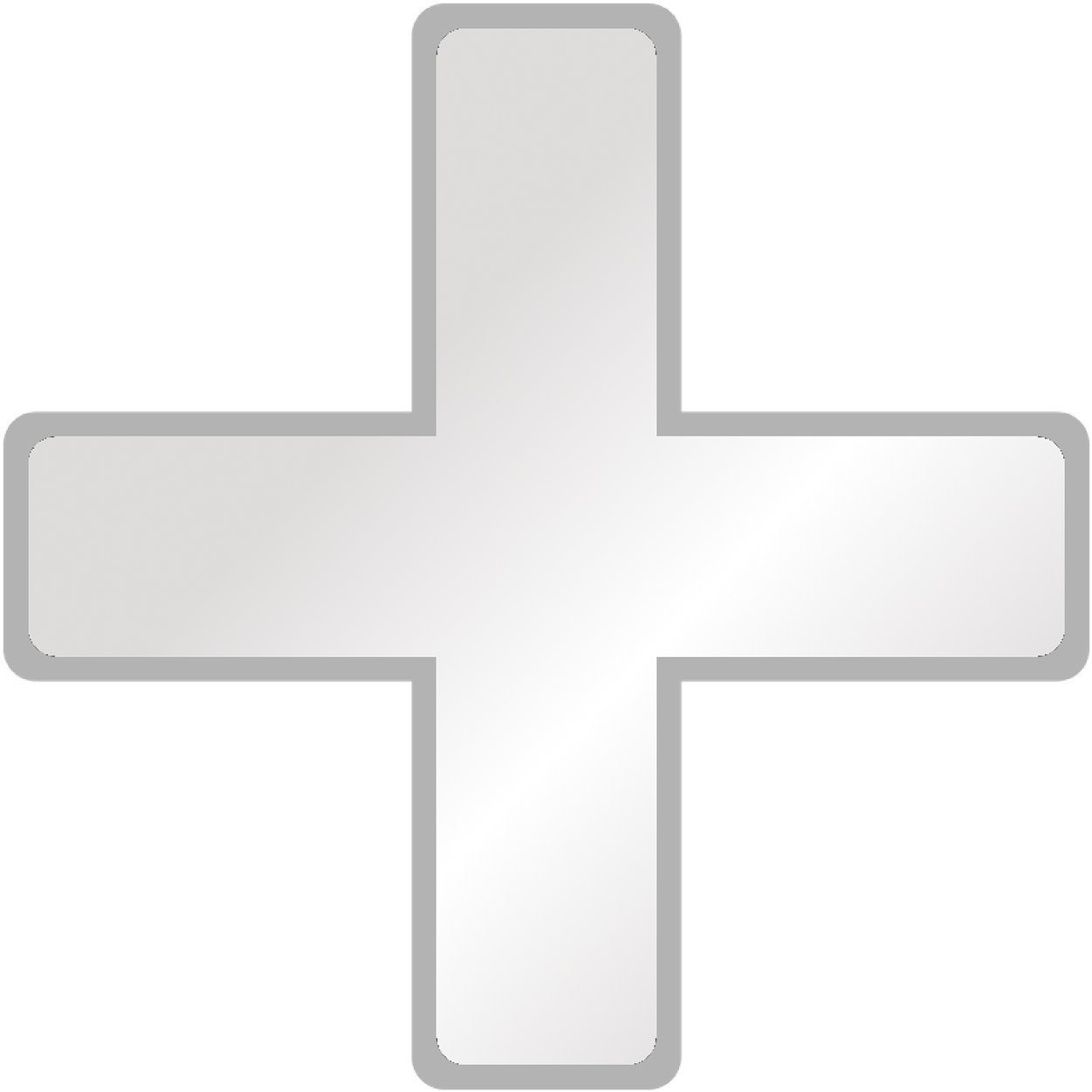 A White Cross With A Black Background
