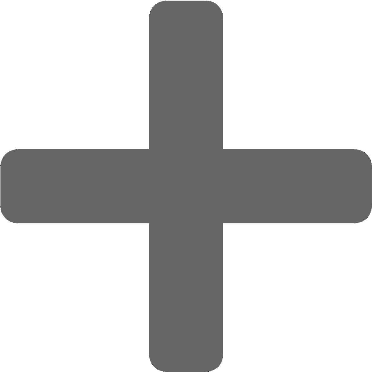 A Grey Cross On A Black Background