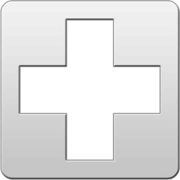 A White Cross With Black Center