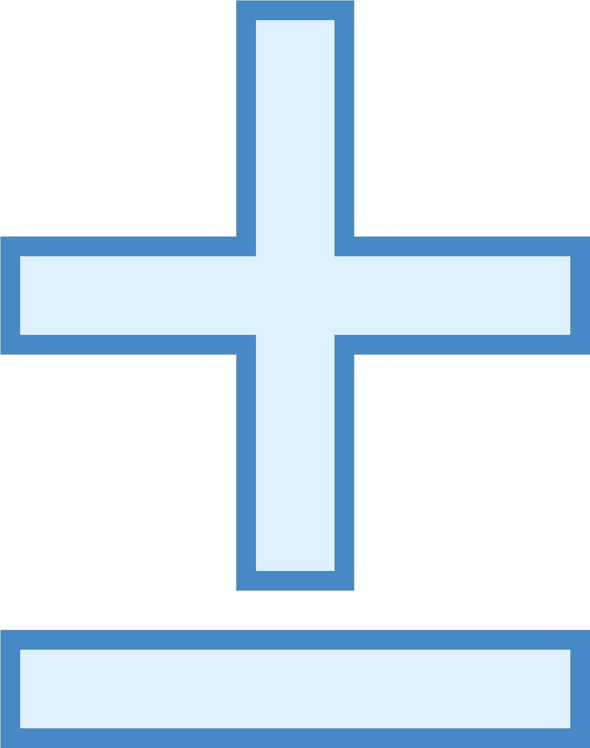 A Blue And White Cross On A Black Background