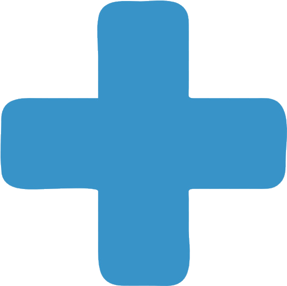 A Blue Cross On A Black Background