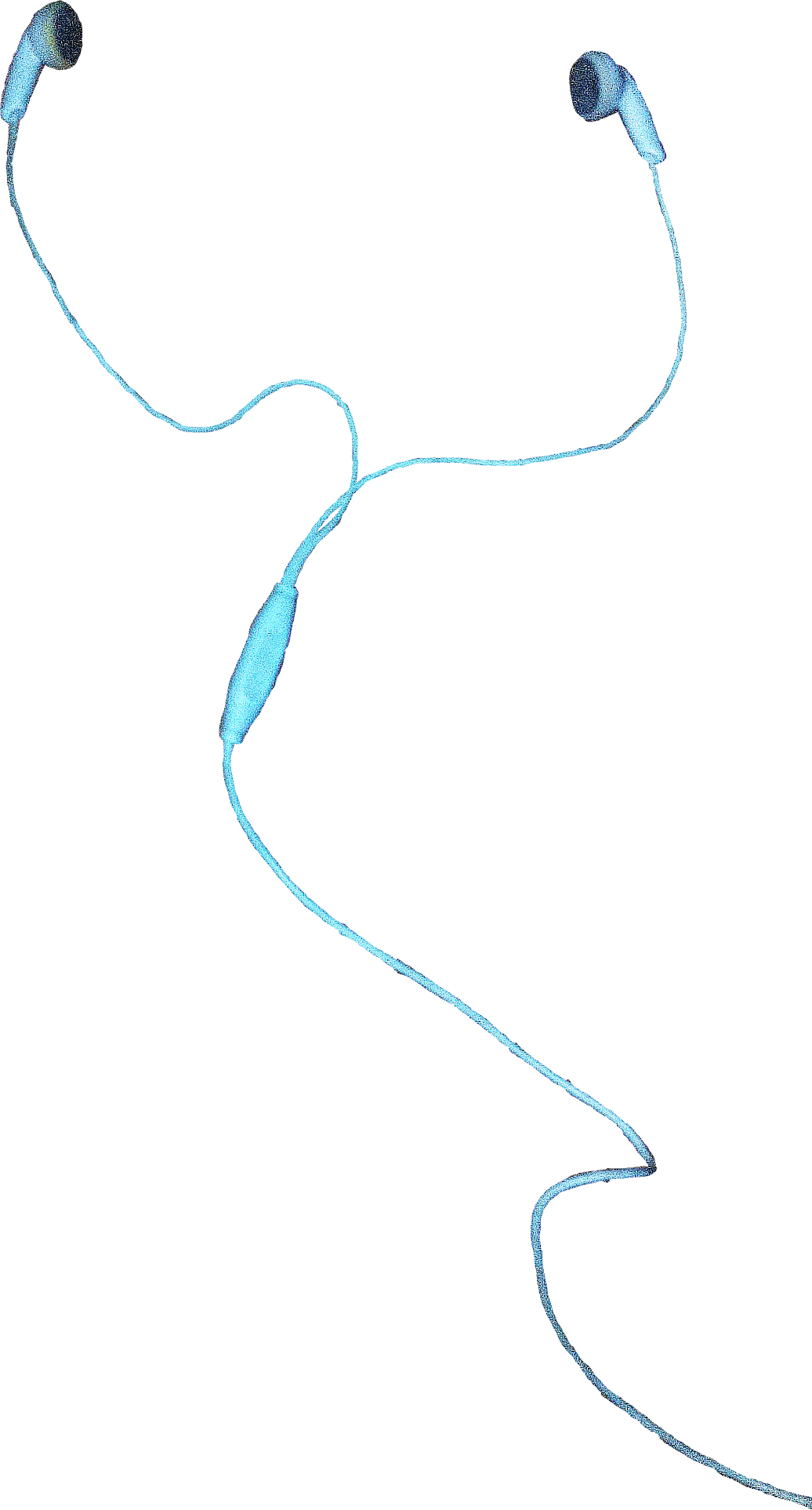 A Blue String On A Black Background