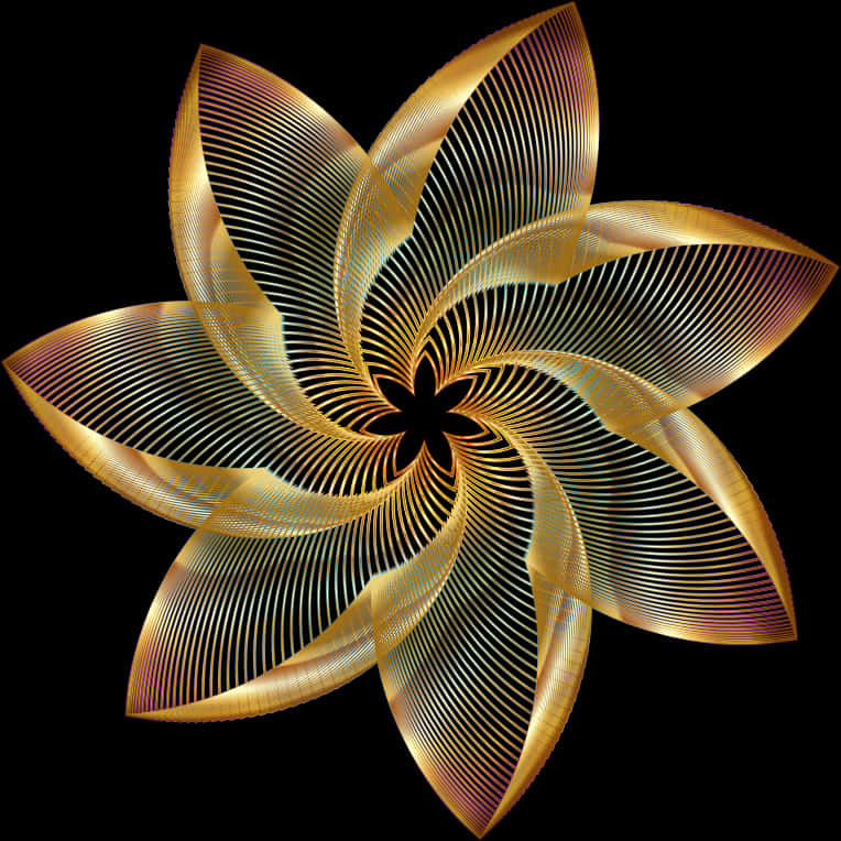 A Gold And Silver Flower