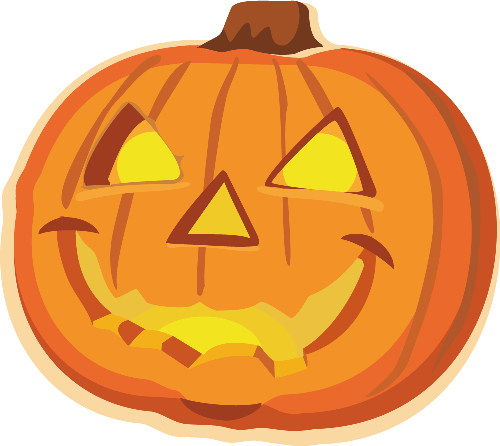 A Pumpkin With A Smiling Face