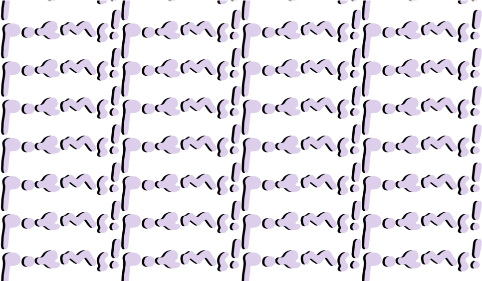 A Pattern Of Purple Hearts And Lines On A Black Background