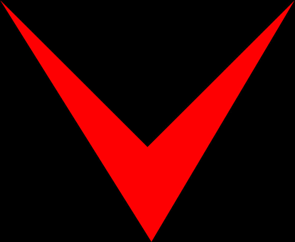 Pointy Red Arrow Head