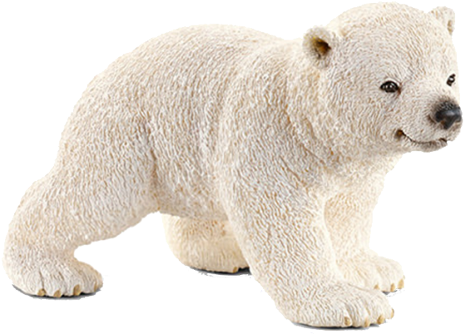A White Bear Statue On A Black Background