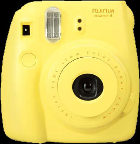 A Yellow Camera With A Black Background