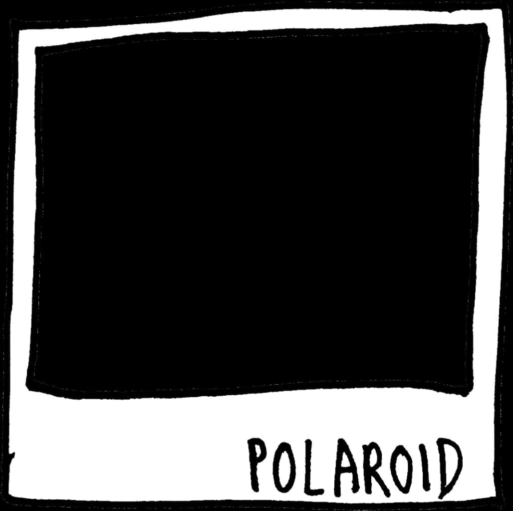 Polaroid Frame // I Posted/reblogged Something Similar - Line Art, Hd Png Download