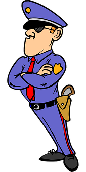 A Cartoon Of A Man In A Uniform