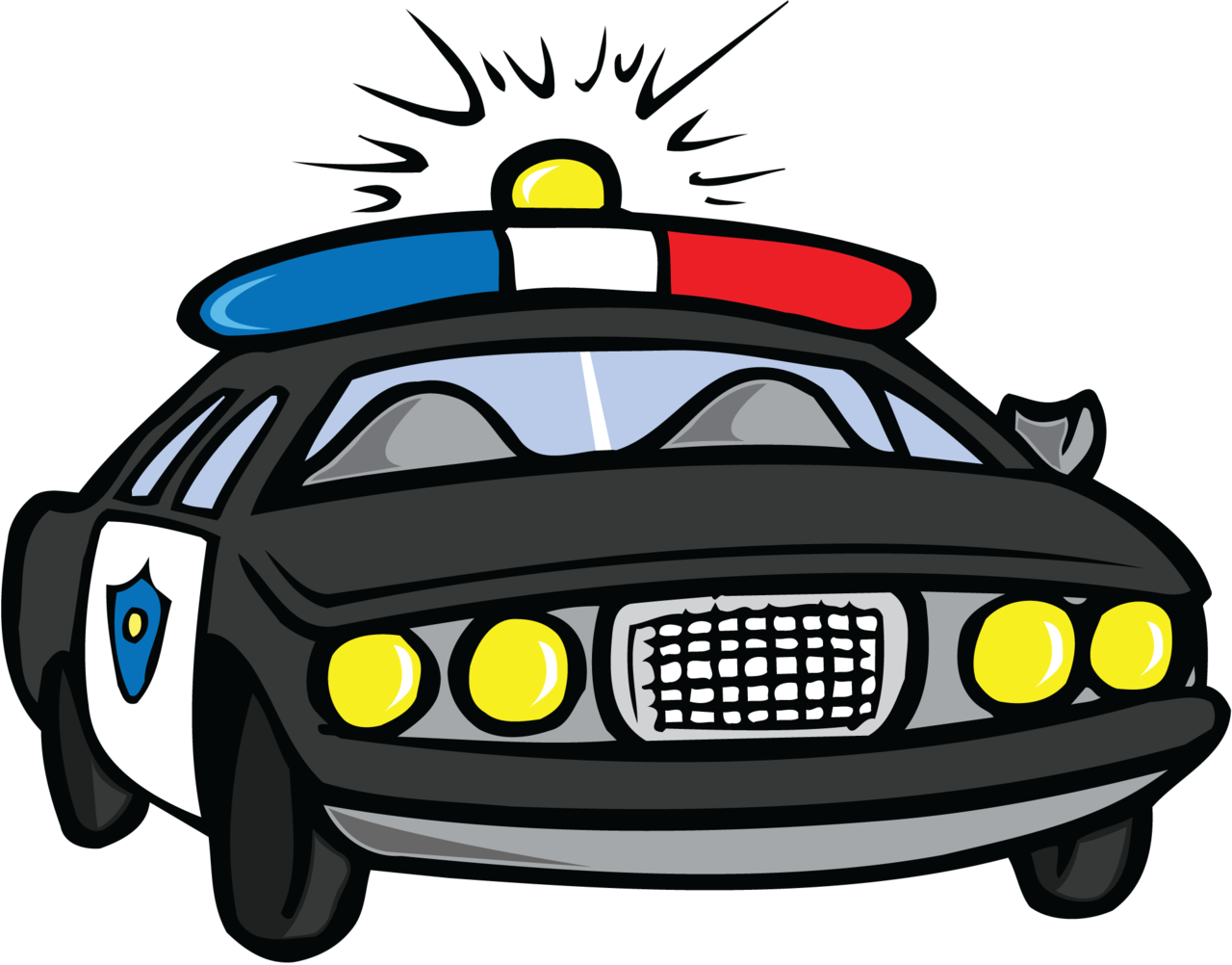 Cartoon Of A Police Car