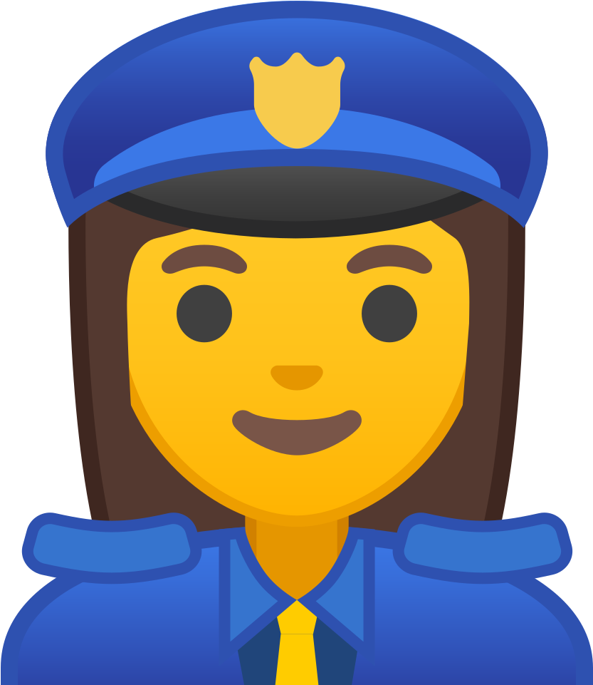 A Cartoon Of A Woman Wearing A Police Uniform