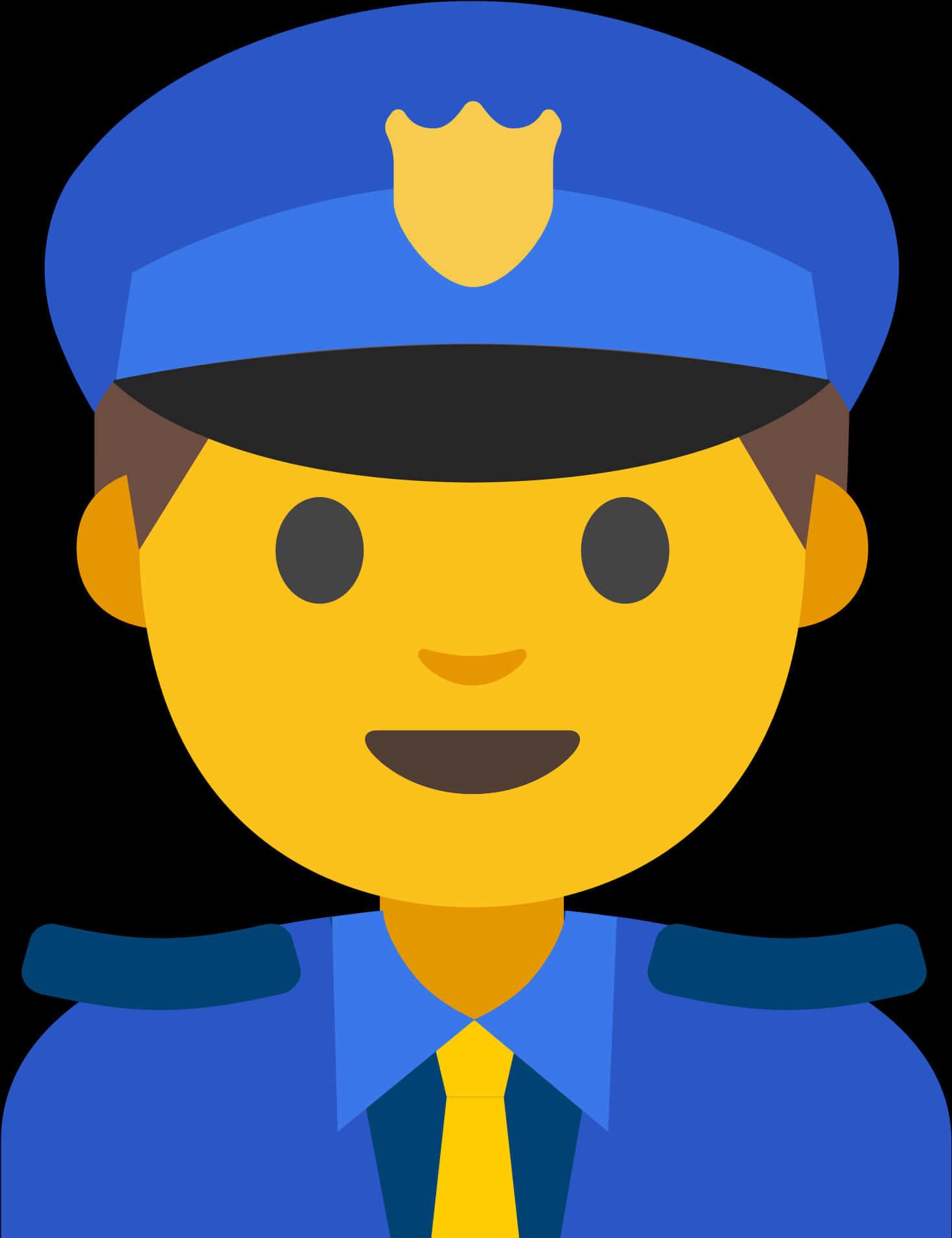 A Cartoon Of A Man In A Blue Uniform