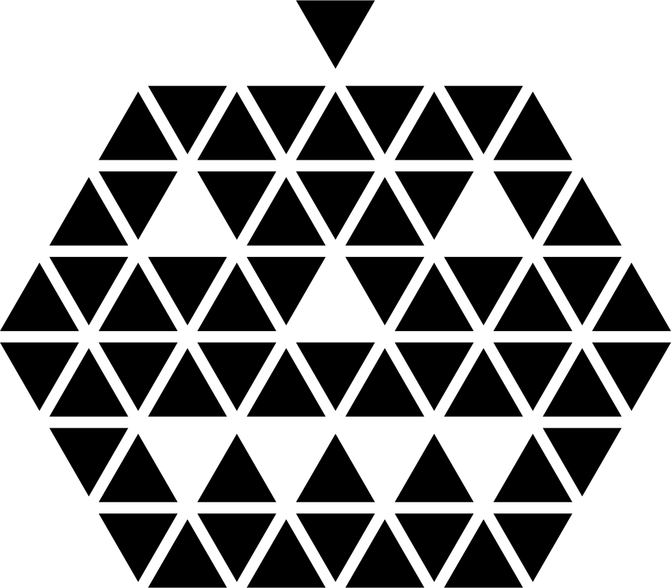A Black And White Hexagon Pattern