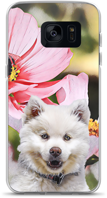 A White Dog On A Phone Case