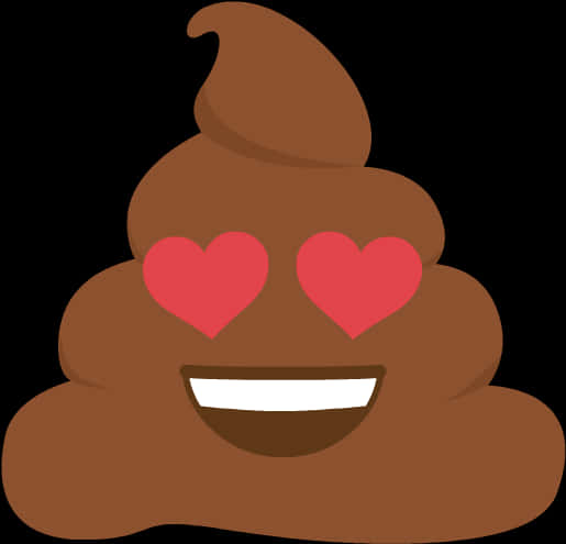 Poop Emoji With Heart Eyes