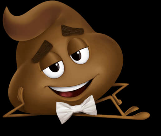Poop Emoji With Bowtie