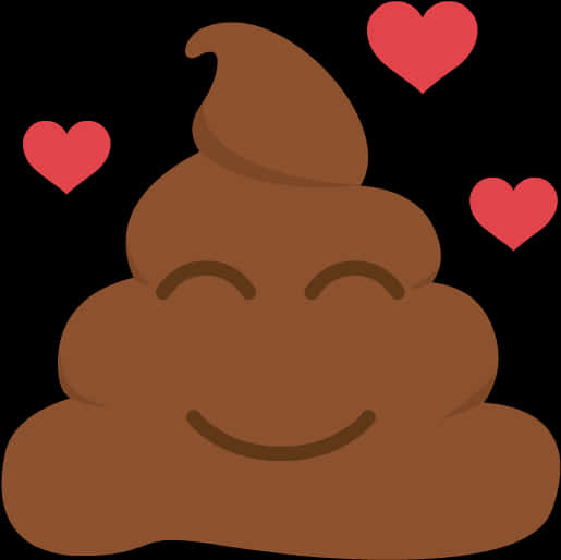 Poop With Relieved Face And Hearts