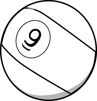 A White Ball With Black Stripes