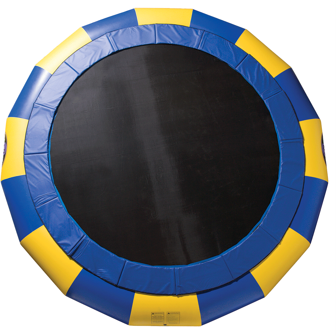 A Blue And Yellow Trampoline