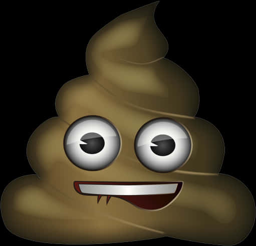 Poop Emoji Biting Lip