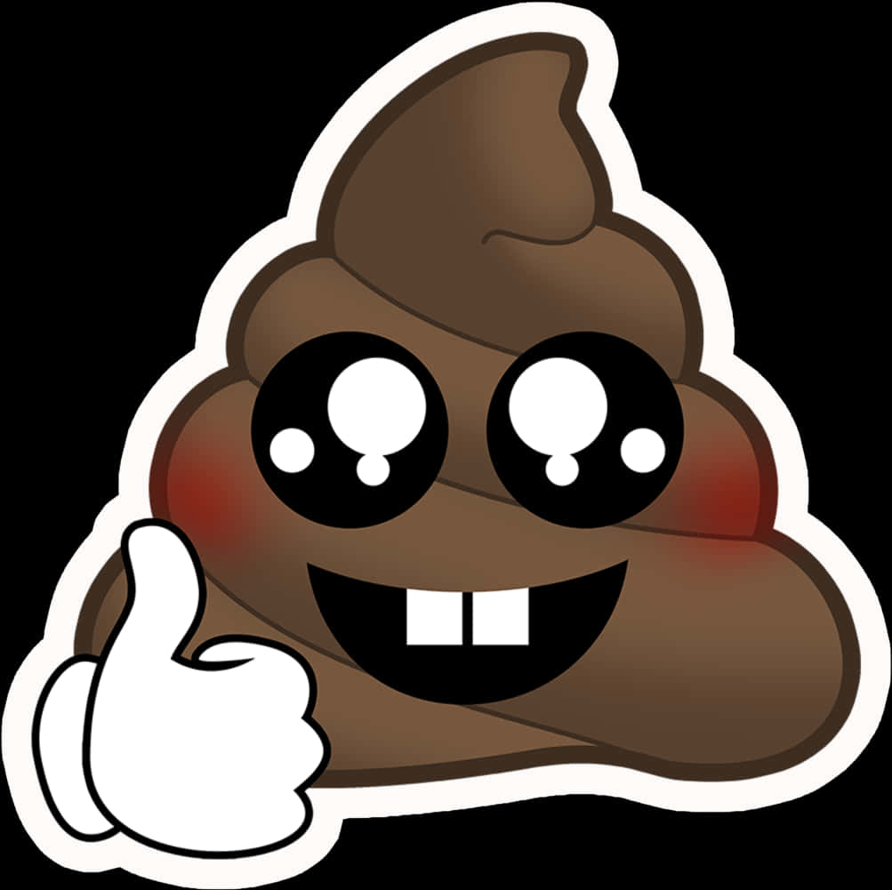 Poop Emoji With Thumbs-up