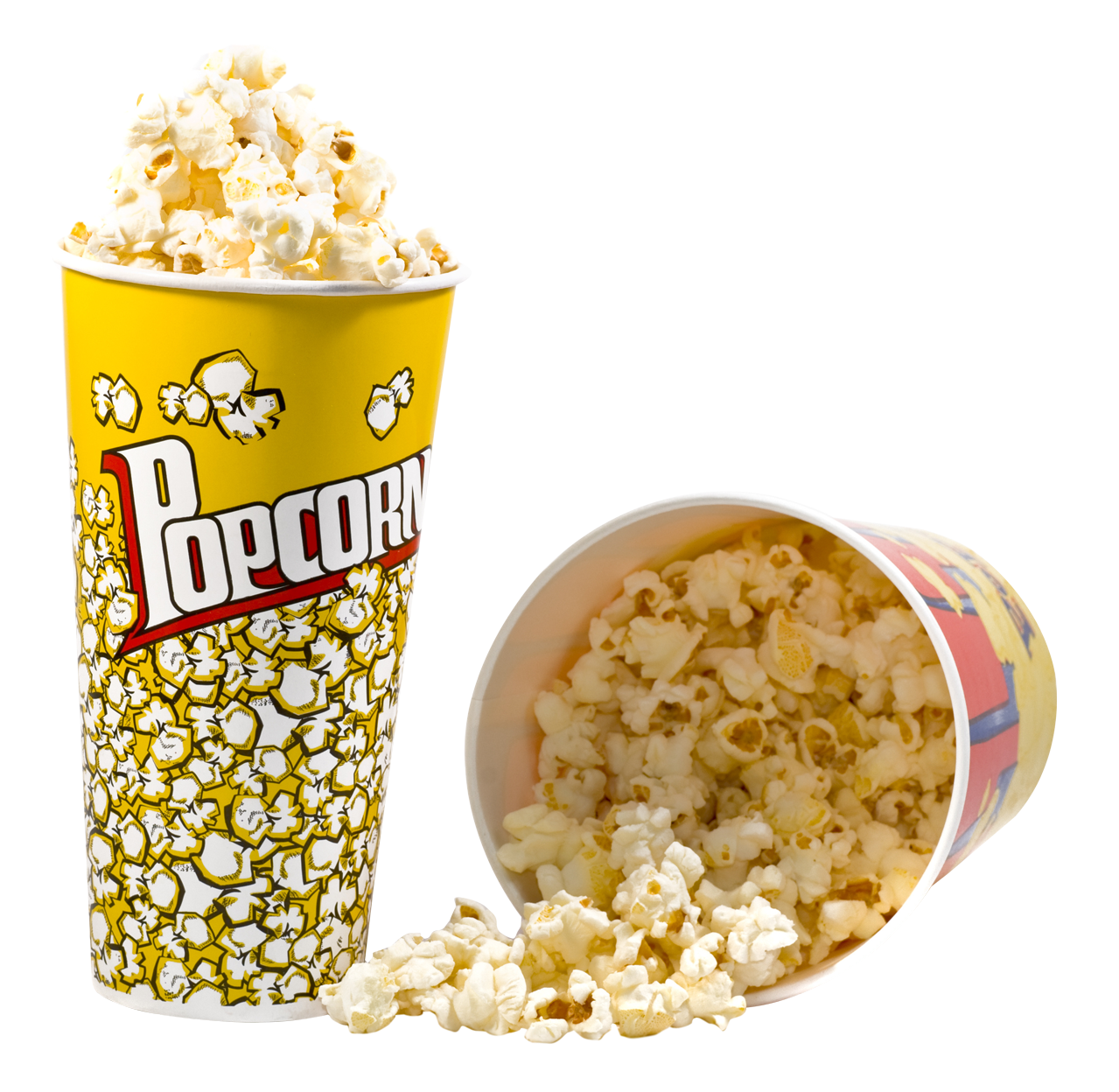 A Bucket Of Popcorn And A Bucket Of Popcorn