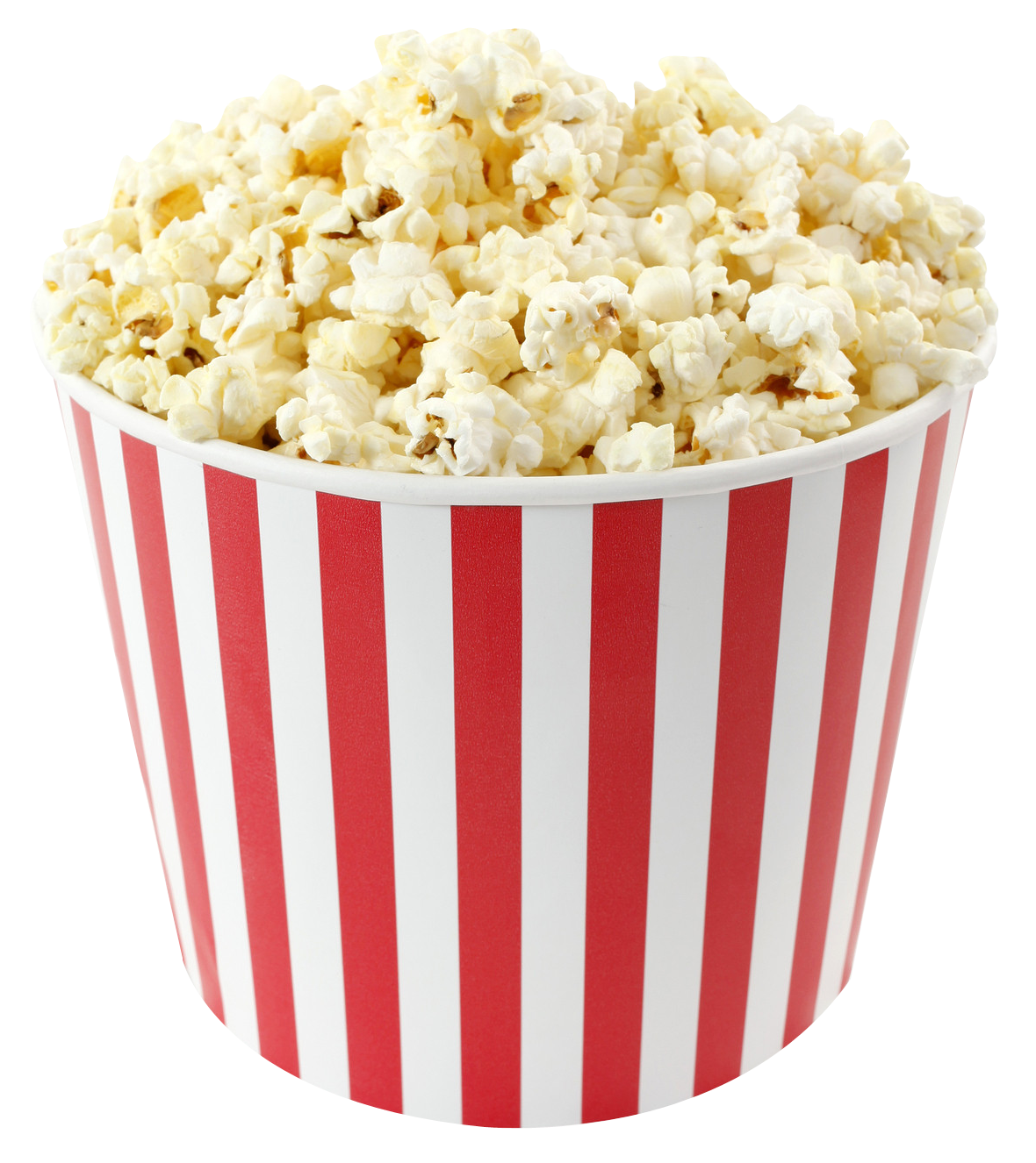 A Bucket Of Popcorn On A Black Background