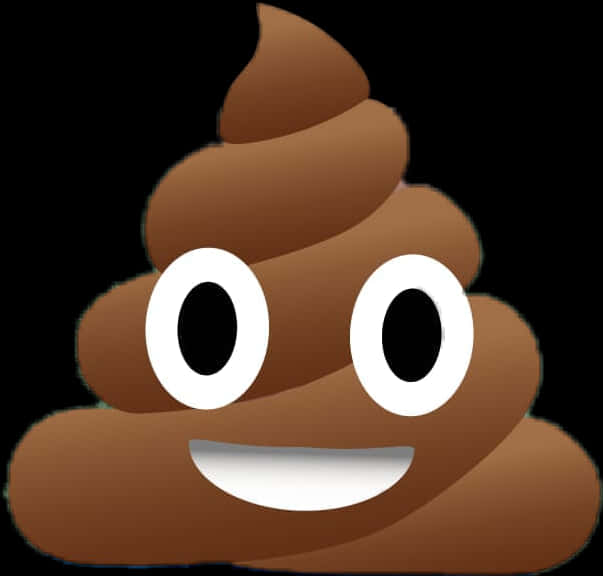 Poop Emoji With Wide Eyes