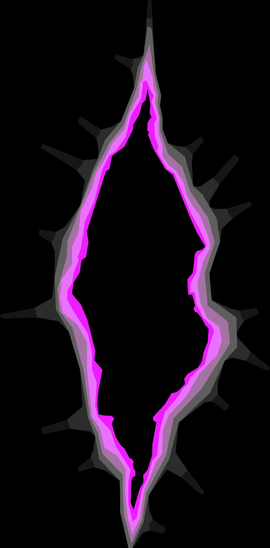 A Purple Line In A Black Background