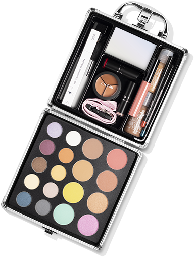 A Makeup Kit With Various Makeup Items