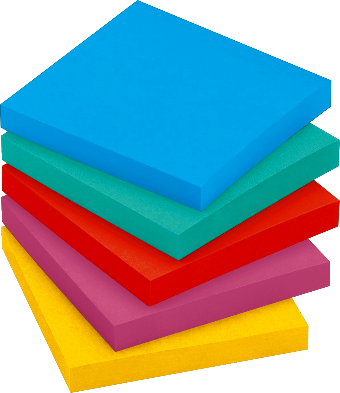 A Stack Of Colorful Sticky Notes