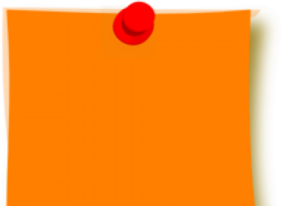 A Red Pin On An Orange Surface