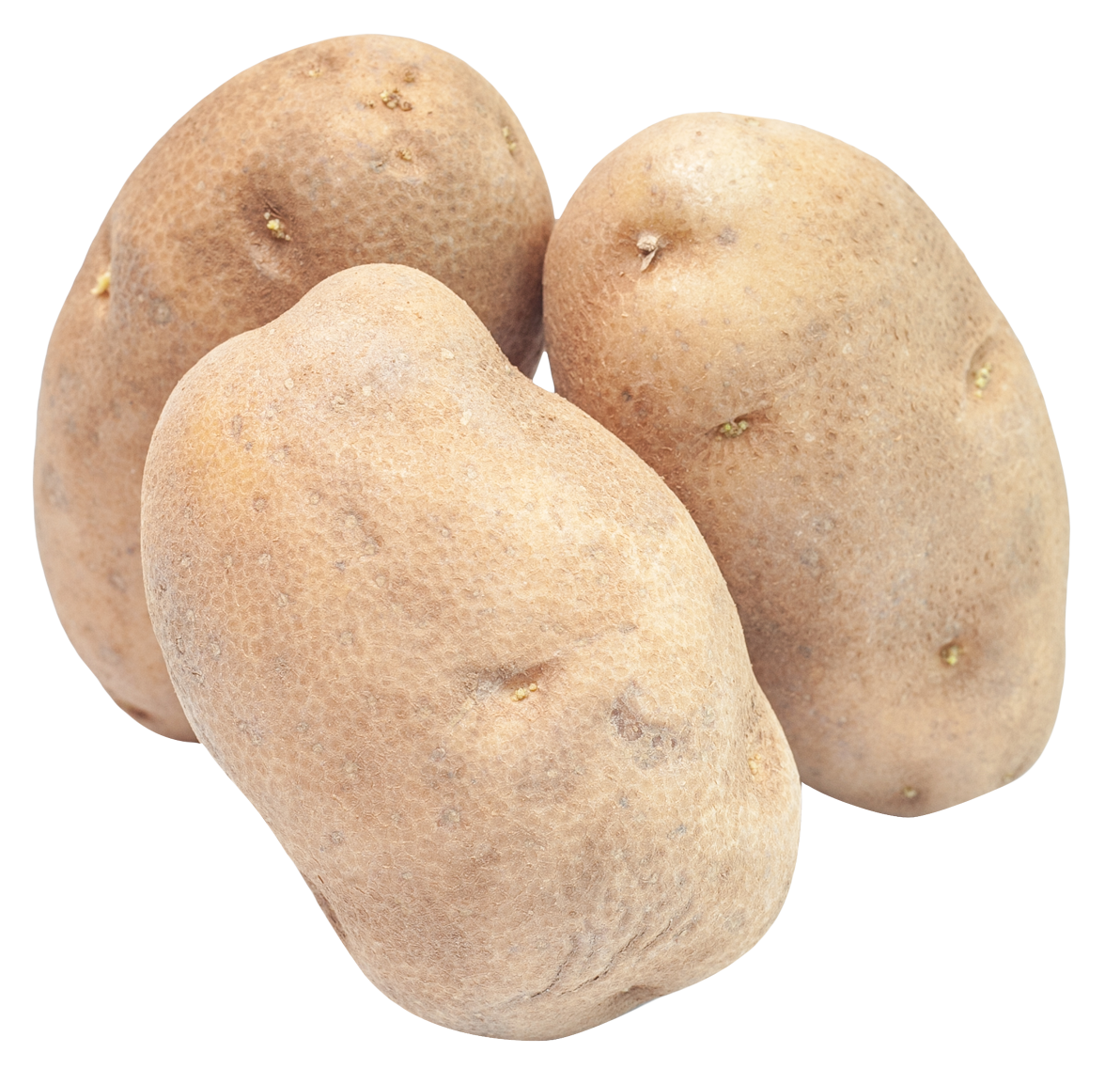 Three Potato Pieces