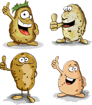 Cartoon Images Of Potatoes With Arms And Legs