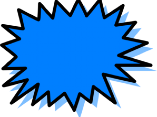 A Blue Explosion With Black Background