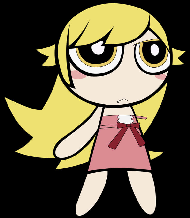 Cartoon Character With Blonde Hair