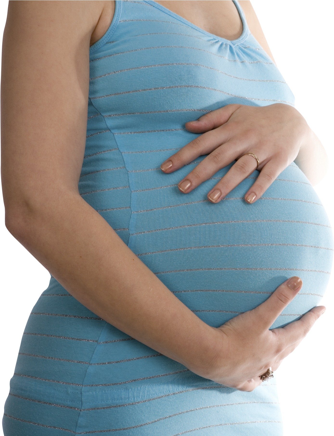 A Pregnant Woman Holding Her Belly