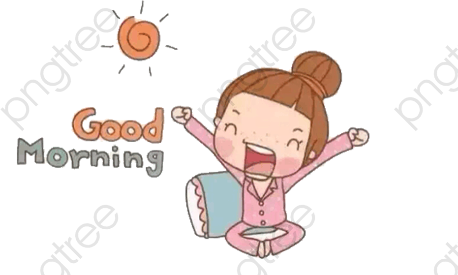 Pretty Girl I Commercial - Good Morning With Cartoons, Hd Png Download