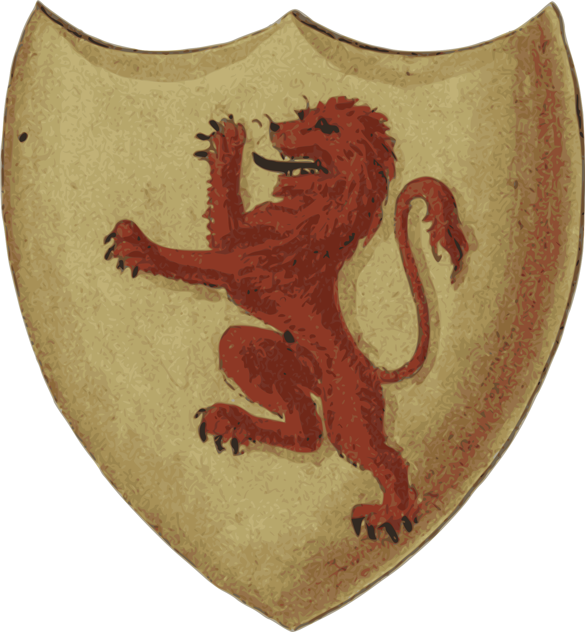 A Shield With A Lion On It